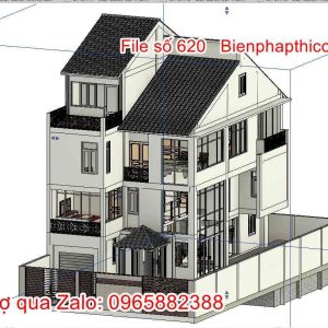 File-revit-ban-ve-nha-4-tang-8m-x-15m