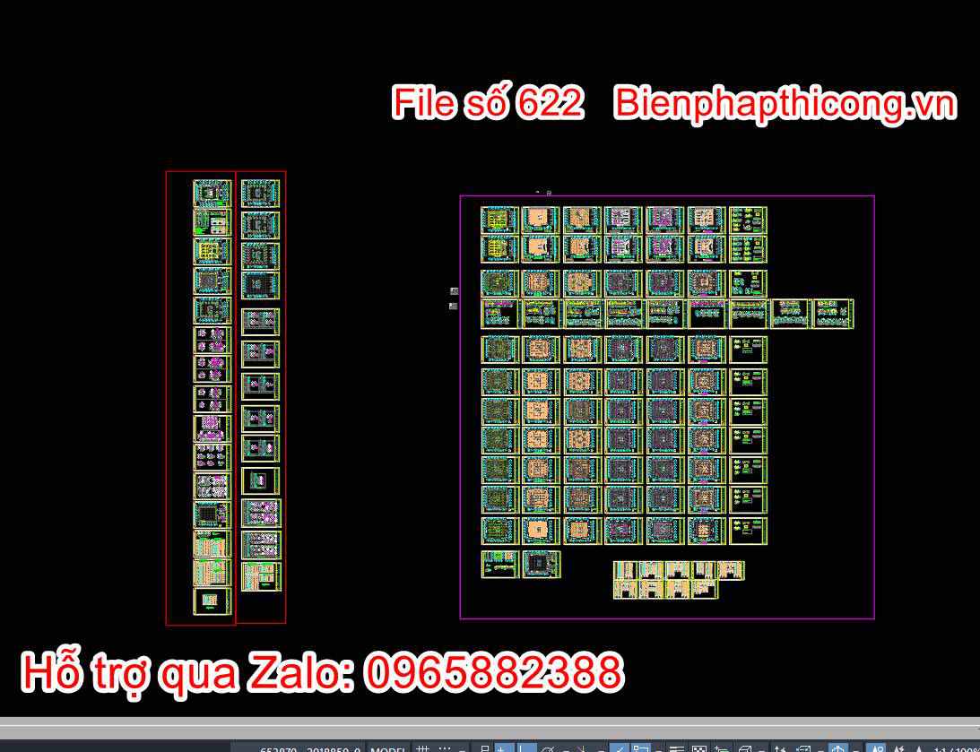 Hồ sơ kết cấu khách sạn 11 tầng full cad đầy đủ.