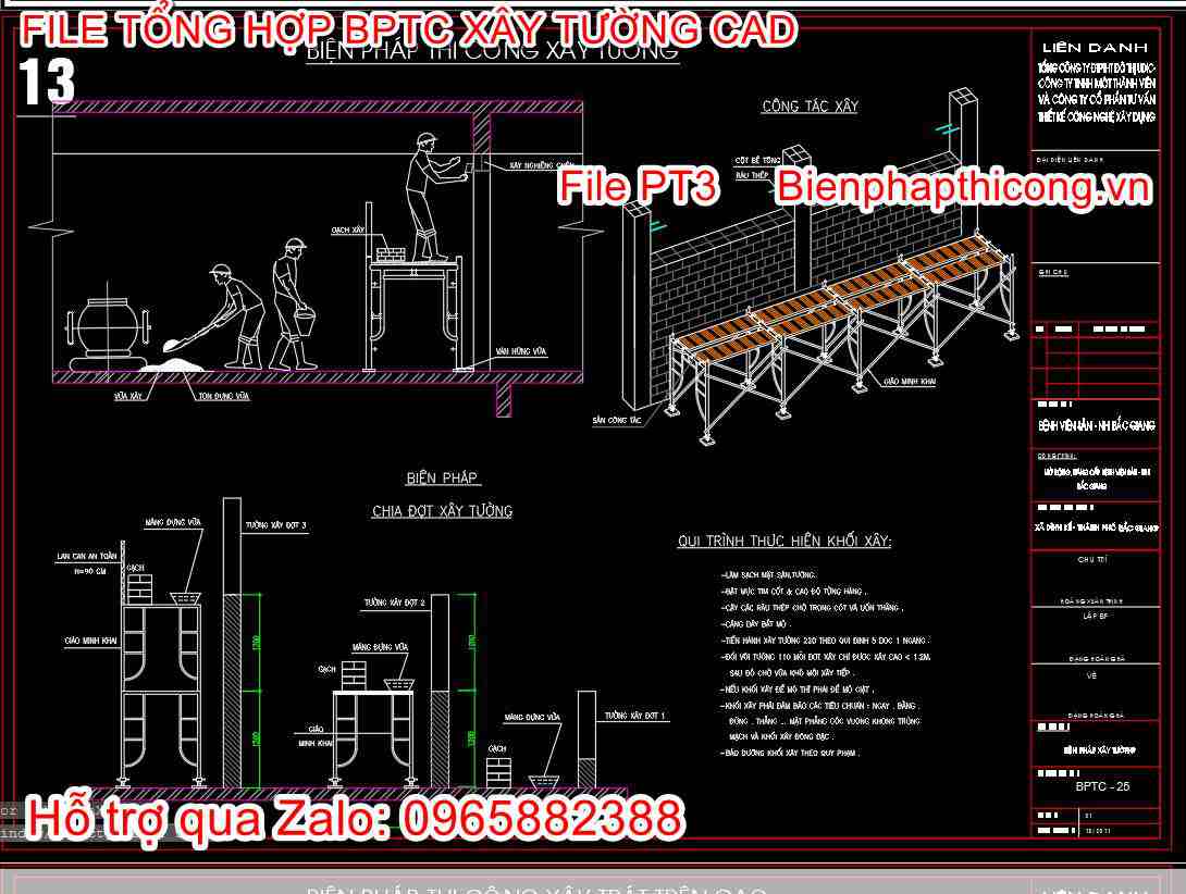 Bptc xây tường hoàn thiện.