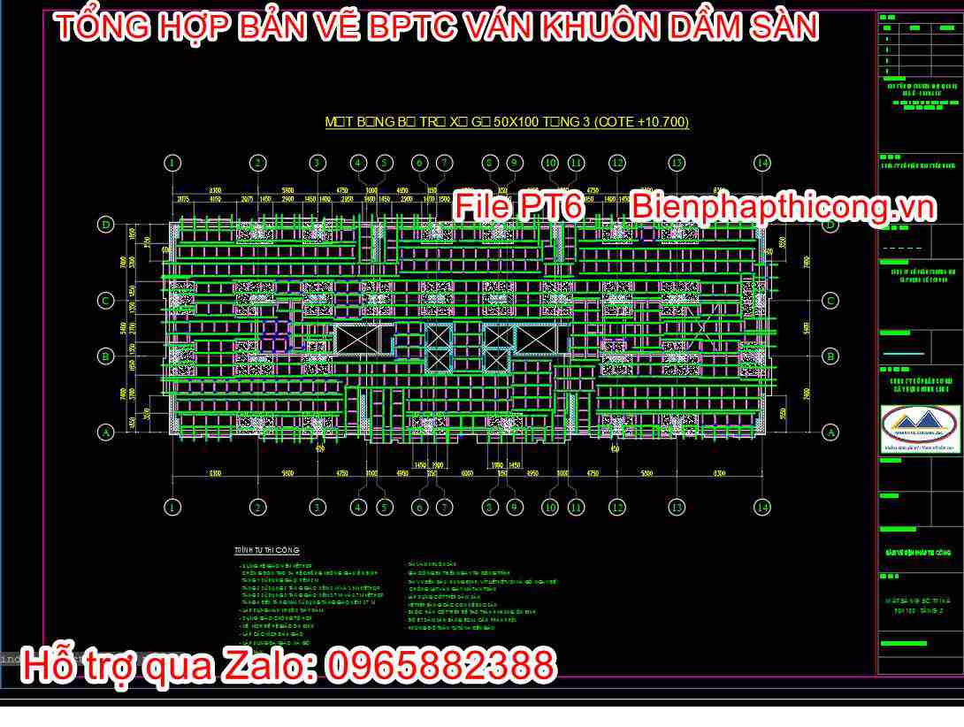 Mặt bằng bố trí xà gồ cad.